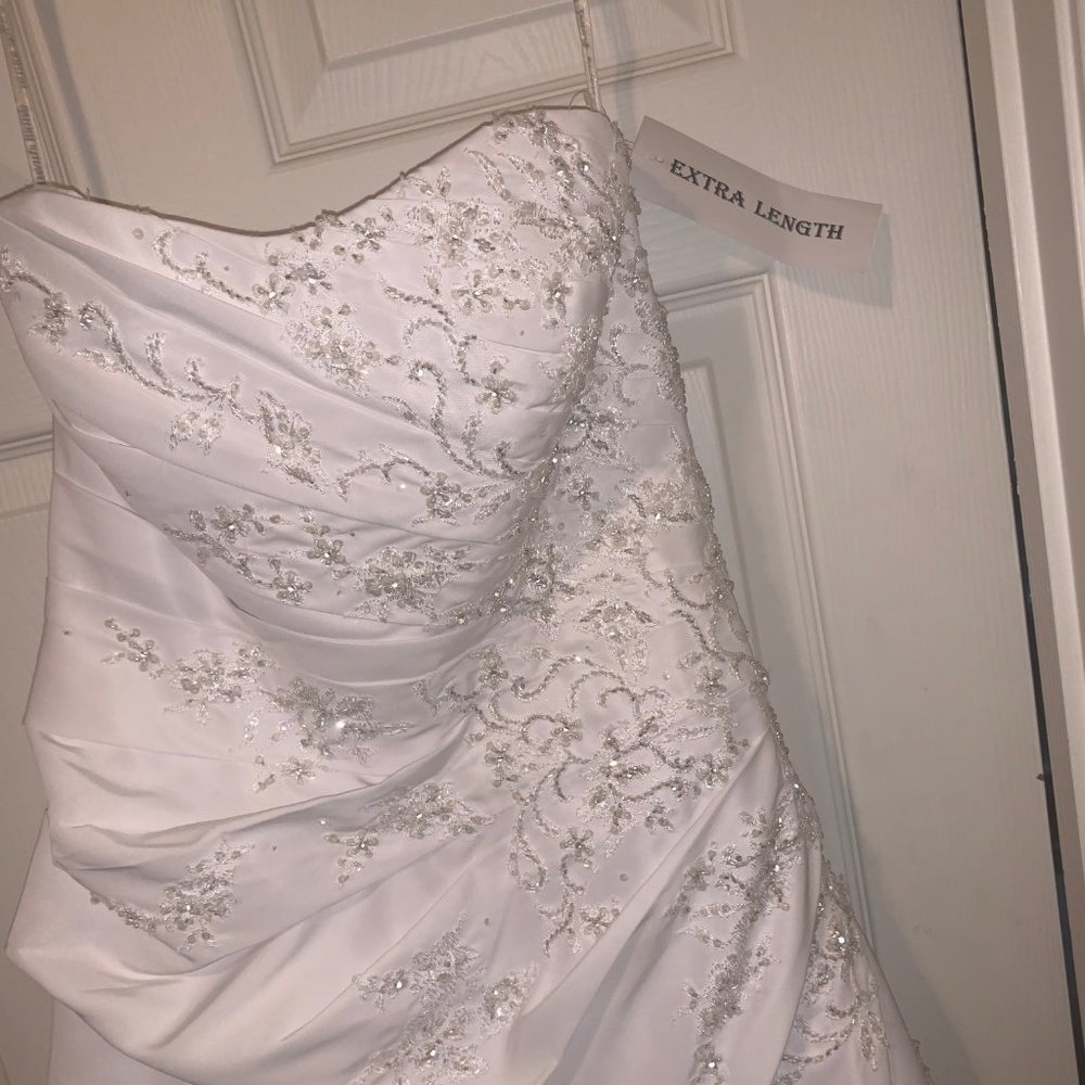 White with Tags Wedding dress Extra Long